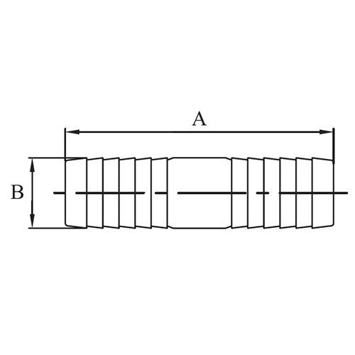 AAP Hose Joiner Black Steel - AIMS Industrial Supplies