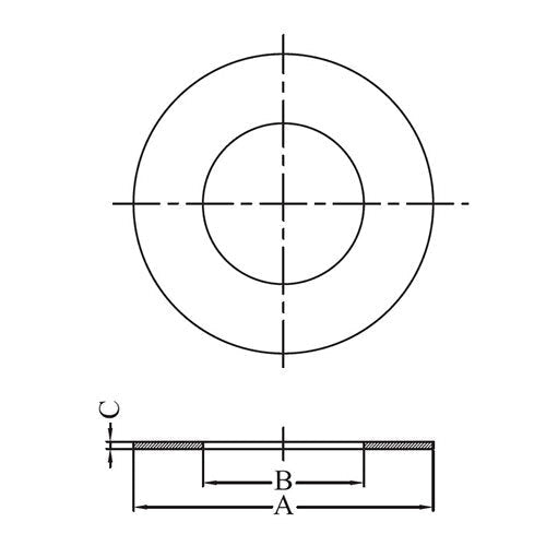 AAP Insertion Gasket - Compressed Fiber Ring - AIMS Industrial Supplies