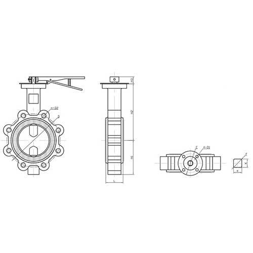 AAP NBR Lugged Butterfly Valve Table - D - AIMS Industrial Supplies