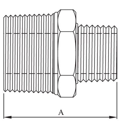 AAP Reducing Hex Nipple - BSP 316 Stainless Steel2