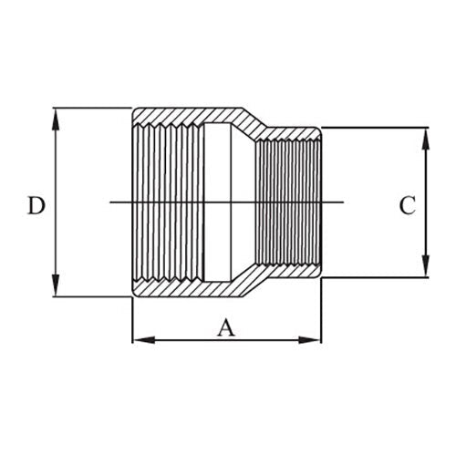 AAP Reducing Socket Black Steel - AIMS Industrial Supplies