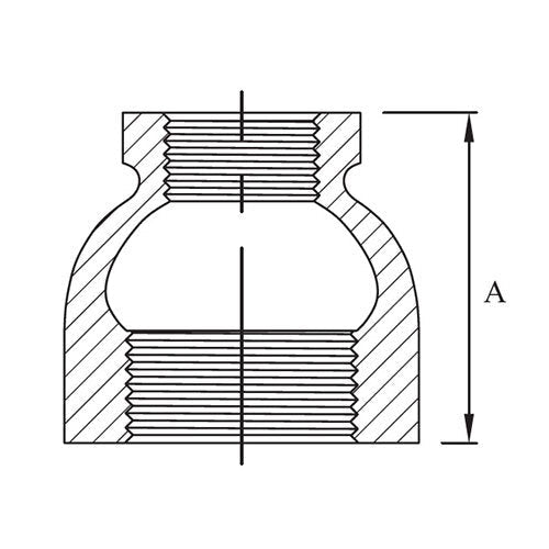 AAP Reducing Socket Galvanised Malleable - AIMS Industrial Supplies