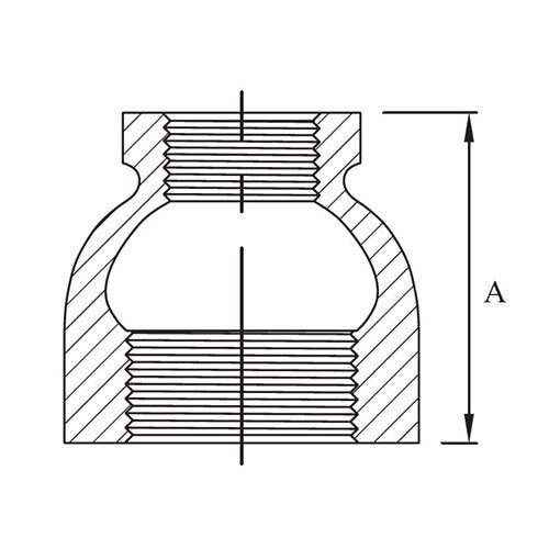 AAP Reducing Socket Galvanised Malleable 2