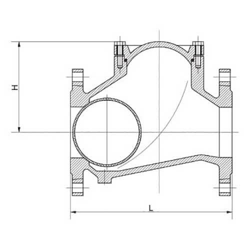 AAP Resilient Check Valve Flange Ball PN10 Table - D - AIMS Industrial Supplies