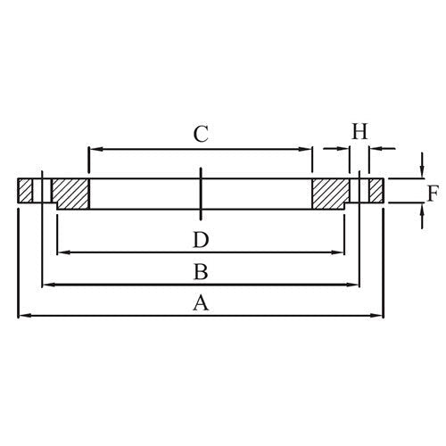 AAP Slip - On Plate Flange - AIMS Industrial Supplies