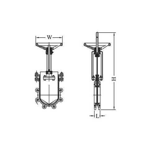 AAP Stainless Gate Valve - Retainer Type Table - D - AIMS Industrial Supplies