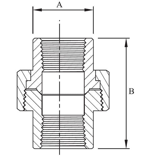 AAP Union - Threaded NPT Galvanised - AIMS Industrial Supplies