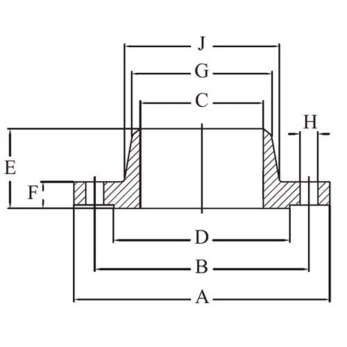 AAP Weld Neck Flange ANSI B16.5 C300 - AIMS Industrial Supplies