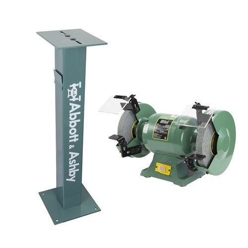 Abbott & Ashby 200mm 8" Bench Grinder With Heavy Duty Pedestal, 600W - AIMS Industrial Supplies