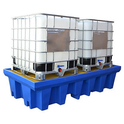 Accumax Double IBC Bunded Pallet 1000L Bund - AIMS Industrial Supplies