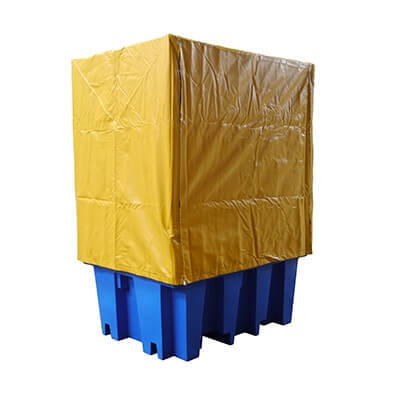 Accumax PVC Cover & Galvanised Frame For 1 x 1000L Bund (MXP6503) - AIMS Industrial Supplies