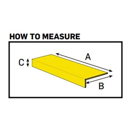 Advance Antislip Stair Nosing Higher Visibility Red - AIMS Industrial Supplies