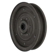 Aetna Idler Pulley Flat Flanged Zinc w/ Oil Dip 6" OD x 5/8" ID x 1" Wide - AIMS Industrial Supplies