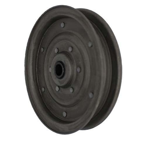Aetna Idler Pulley Flat Flanged Zinc w/ Oil Dip 6" OD x 5/8" ID x 1" Wide - AIMS Industrial Supplies
