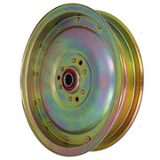 Aetna Idler Pulley Flat Flanged Zinc Yellow 8" OD x 5/8" ID x 1-1/2" Wide1