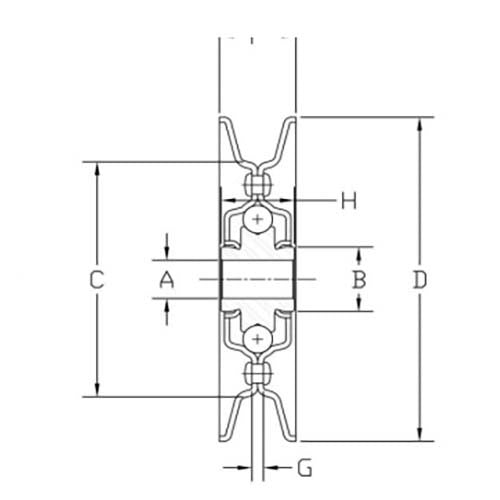 Aetna Idler Pulley Round Belt - AIMS Industrial Supplies