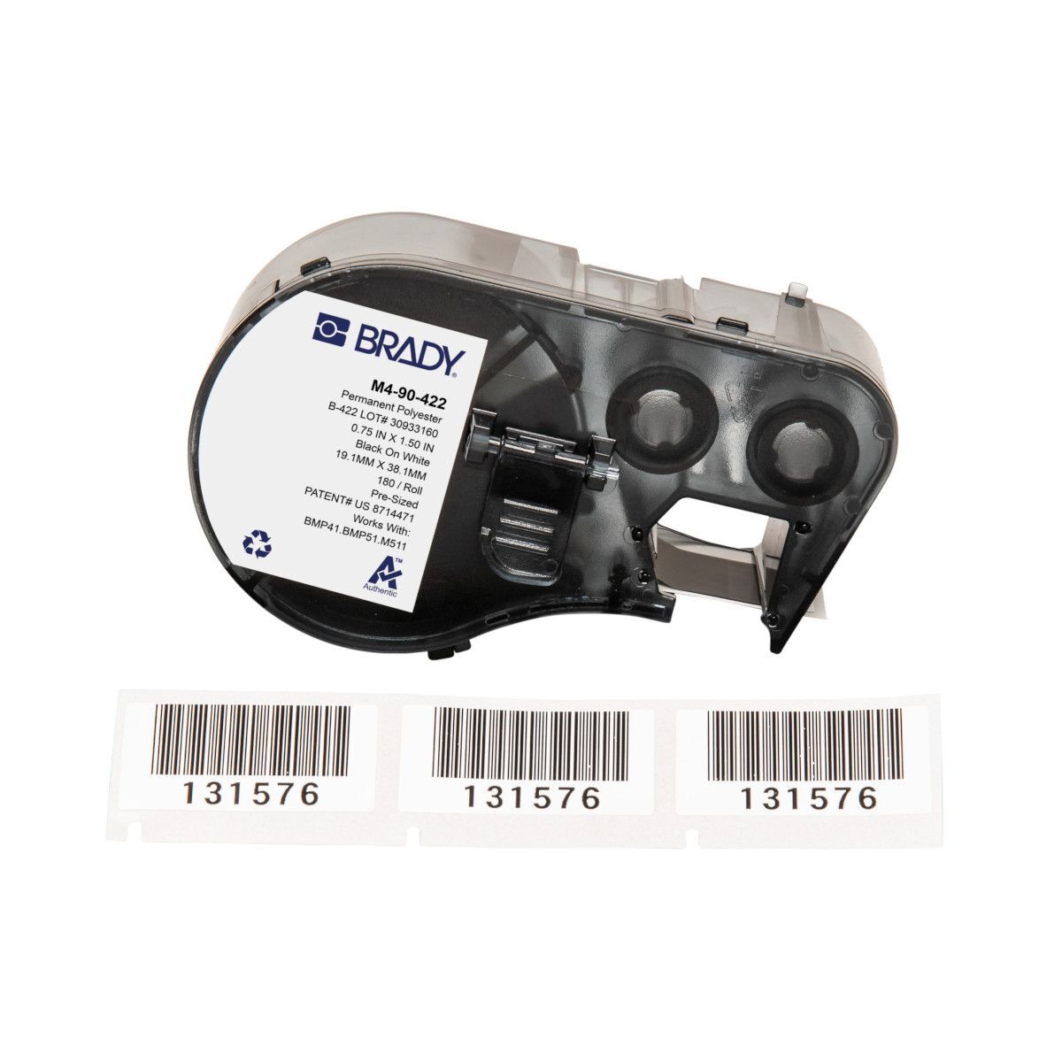 Aggressive Adhesive Multi - Purpose Polyester Label - AIMS Industrial Supplies