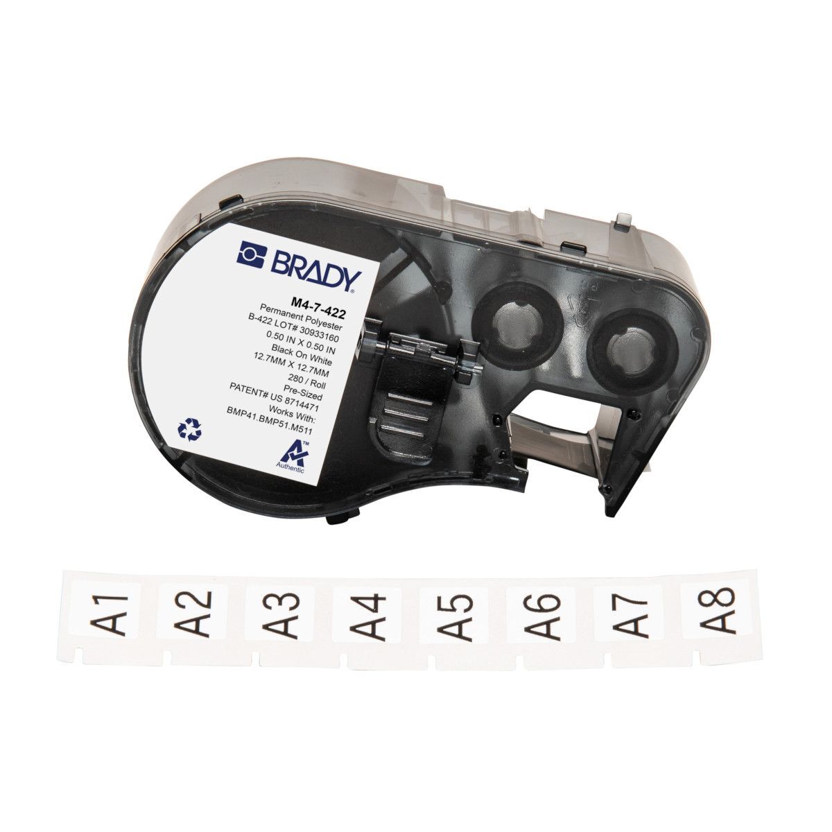 Aggressive Adhesive Multi - Purpose Polyester Label - AIMS Industrial Supplies