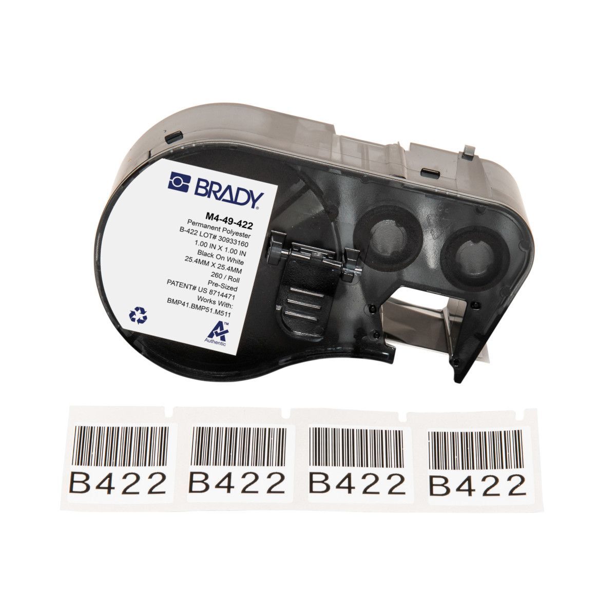 Aggressive Adhesive Multi - Purpose Polyester Label - AIMS Industrial Supplies