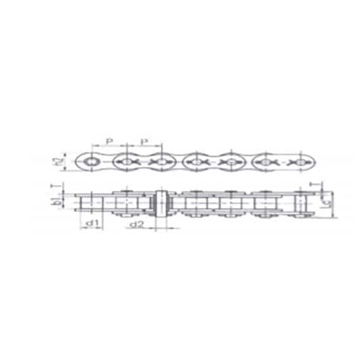 Agri - Power ASA Roller Chain Quad Rivet Heavy Simplex - AIMS Industrial Supplies