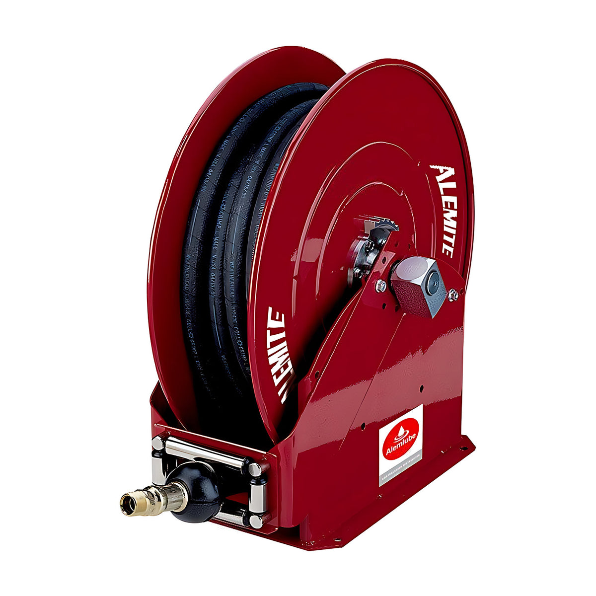 Alemite Open High Capacity 25m x 3/4" Oil Hose Reel 8080-F