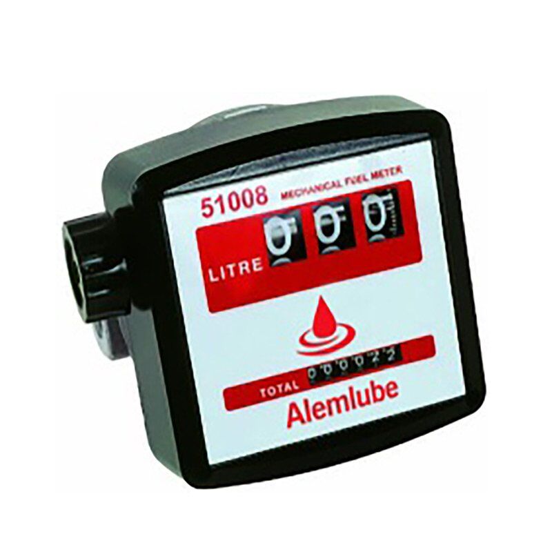 Alemlube 1" Mechanical Diesel Fuel Meter 51008 - AIMS Industrial Supplies