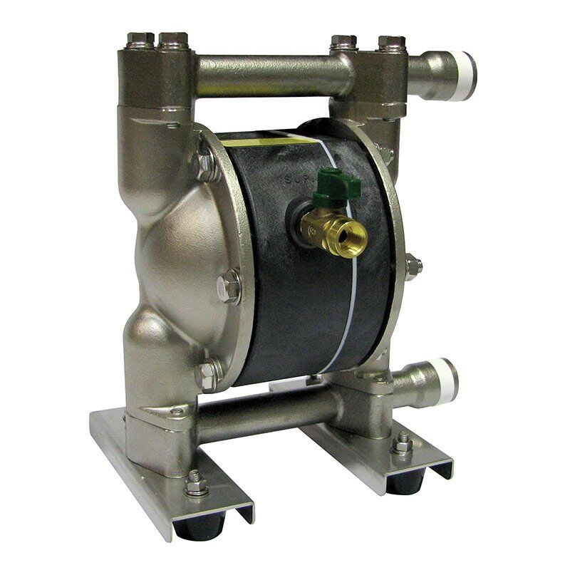 Alemlube 1/2" Air Operated Diaphragm Pump SS, 45LPM ALE-15BST