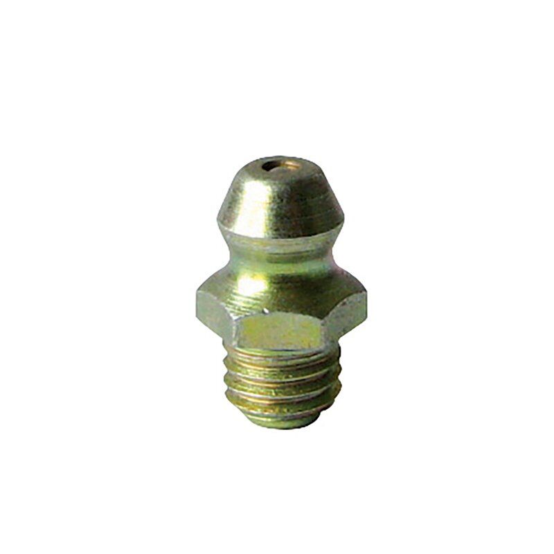 Alemlube 1/4" BSW Straight Grease Nipple - Mild Steel - AIMS Industrial Supplies