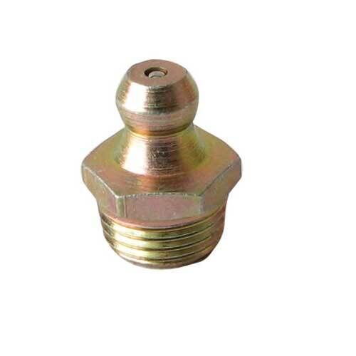 Alemlube 1/8" BSP Straight Short Thread Grease Nipple L30 - AIMS Industrial Supplies