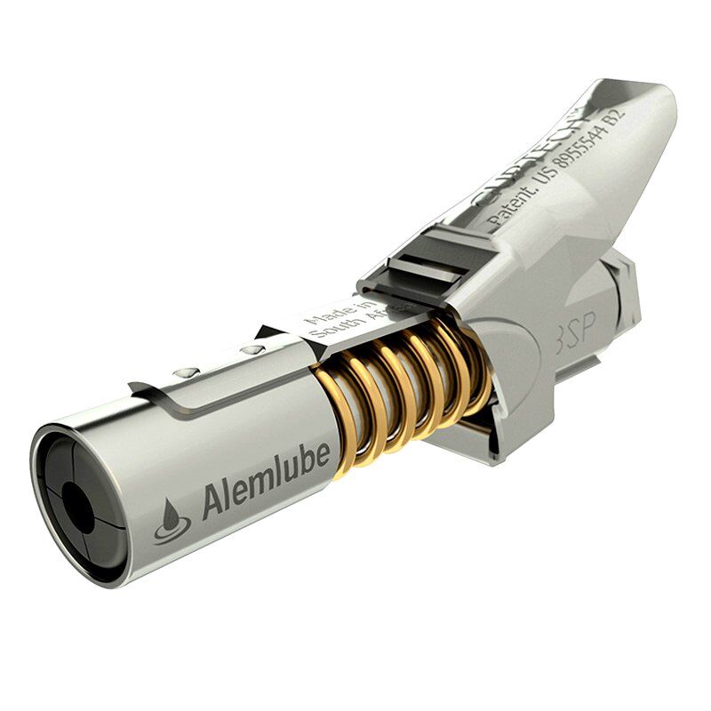 Alemlube 1/8" NPT Quick Release Grease Gun Coupler 14511 - AIMS Industrial Supplies