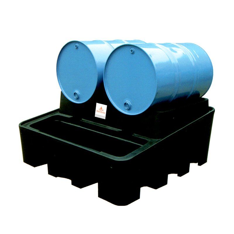 Alemlube 2 Drum Rack Polyethylene Spill Container SJ-200-003