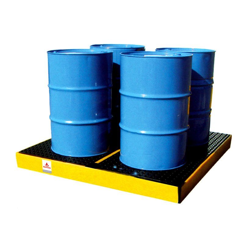 Alemlube 4 Drum Spill Container-Modular Workfloor SJ-300-006