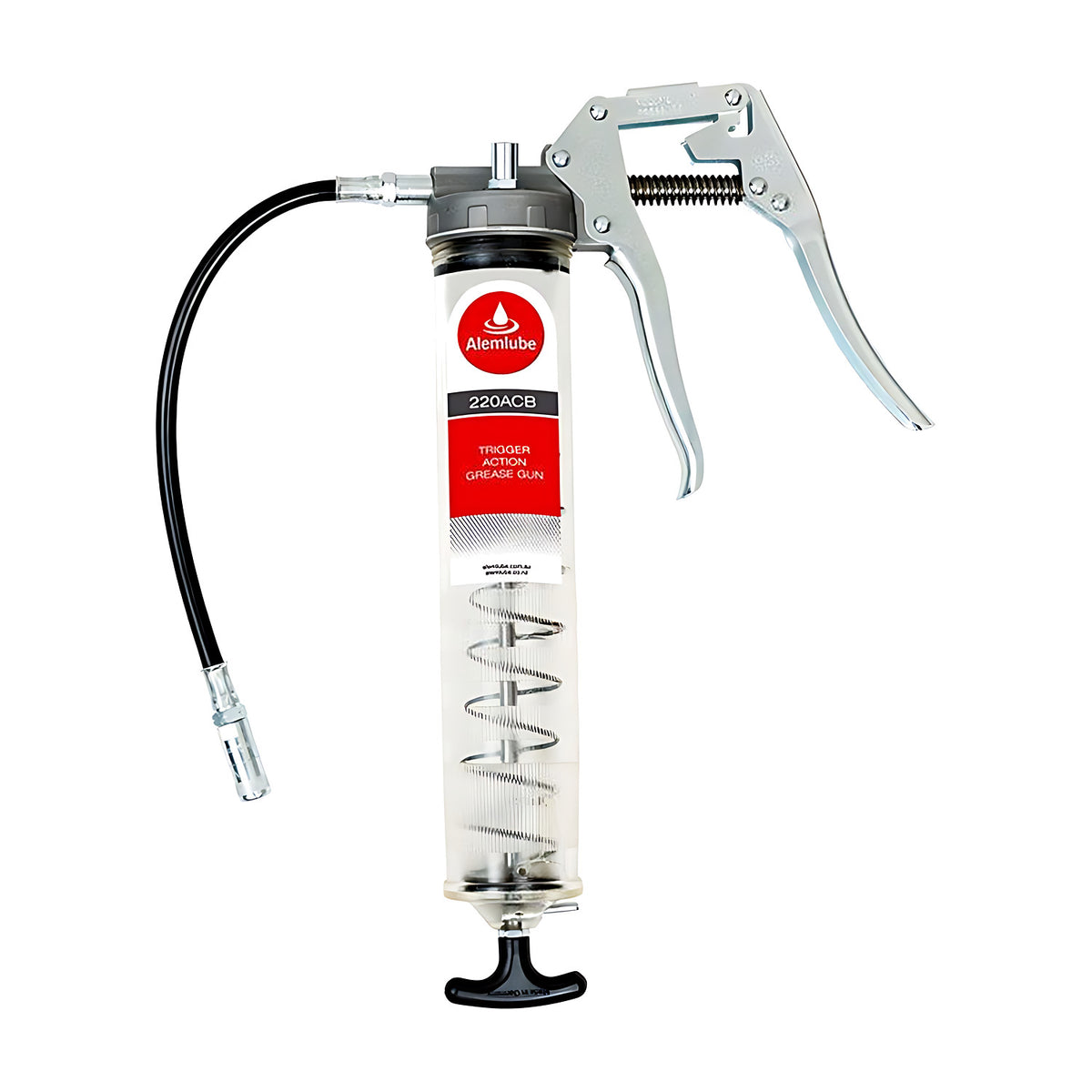 Alemlube 400g Clear Barrel Trigger Action Grease Gun 220ACB