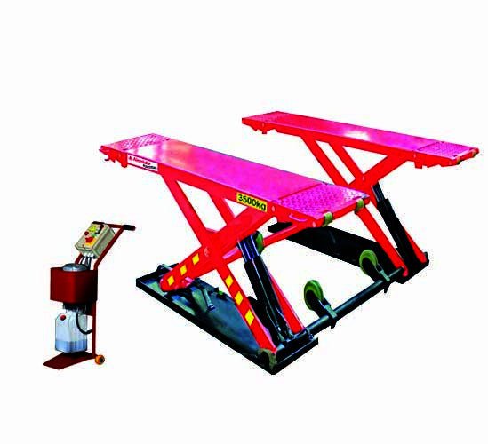 Alemlube AA35MRS Automotive 3.5T Low Profile Mid Rise Scissor Lift - AIMS Industrial Supplies