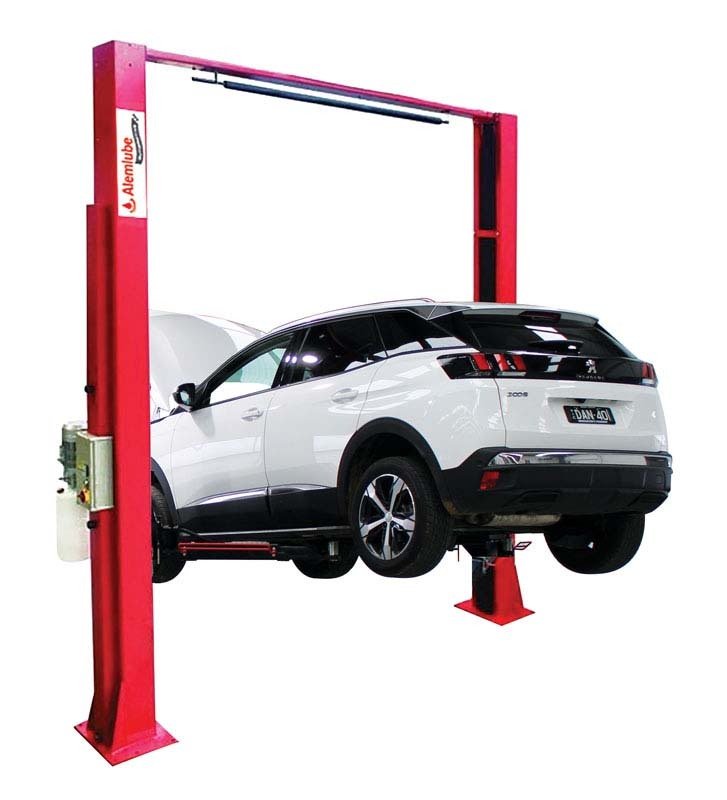 Alemlube AA50CF2PN 5.0T Electro - Hydraulic 2 - Post Clear Floor Vehicle Hoist - AIMS Industrial Supplies