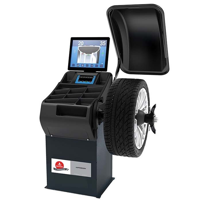 Alemlube AAPWB220V Megaspin Compact Digital & Video Wheel Balancer - AIMS Industrial Supplies