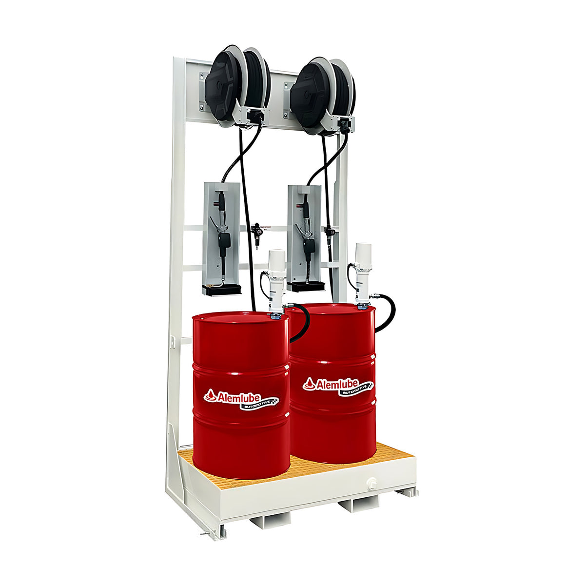 Alemlube Automotive 205L 2 Drum Lubrication Gantry