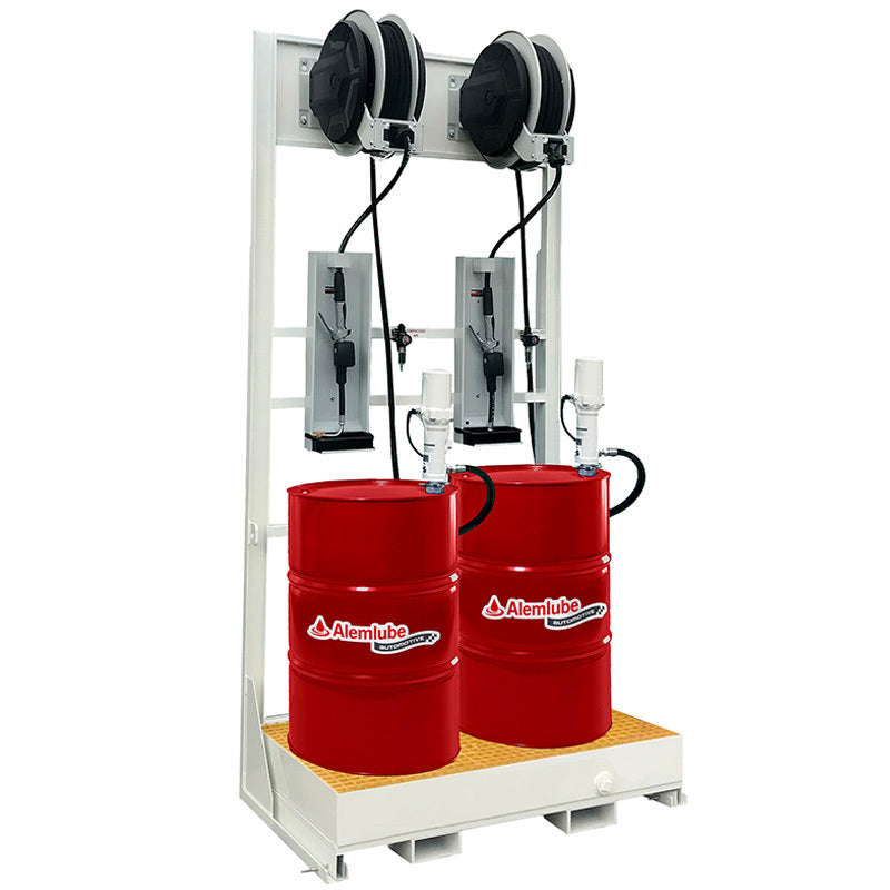 Alemlube Automotive 205L 2 Drum Lubrication Gantry1