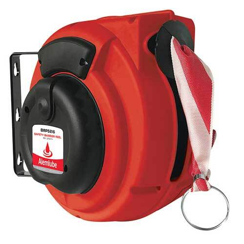 Alemlube Caution Safety Barrier Reel BRP5216D - AIMS Industrial Supplies
