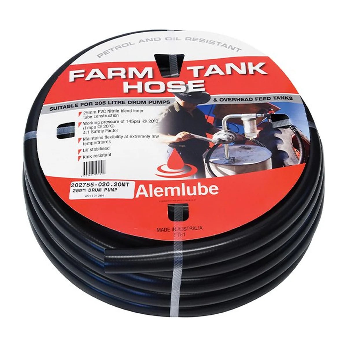 Alemlube Diesel 'Farm Tank' 1" ID Hose FTH1 - AIMS Industrial Supplies