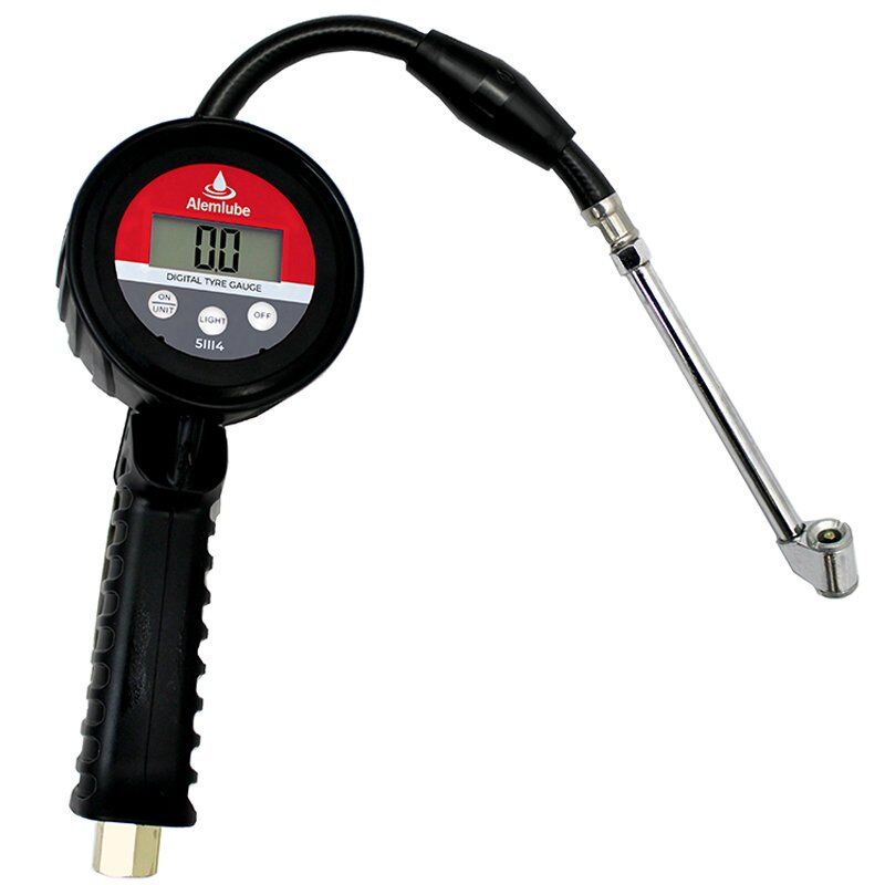 Alemlube Digital Tyre Inflator with Gauge 51114 - AIMS Industrial Supplies
