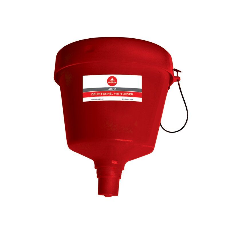 Alemlube Drum Funnel with Cover 41008 - AIMS Industrial Supplies