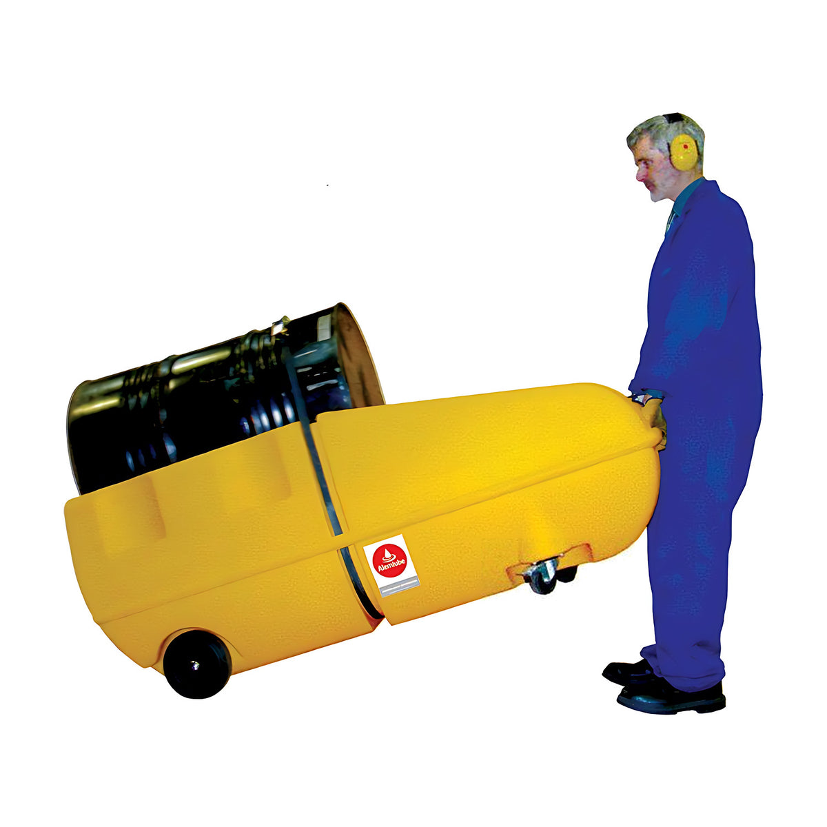 Alemlube Poly Spill Container Drum Trolley SJ-400-001