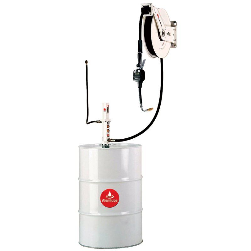 Alemlube Samoa 3:1 Oil Pump Reel & Meter Kit - AIMS Industrial Supplies