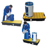 Alemlube Small Container Spill Container w/ Platform - AIMS Industrial Supplies