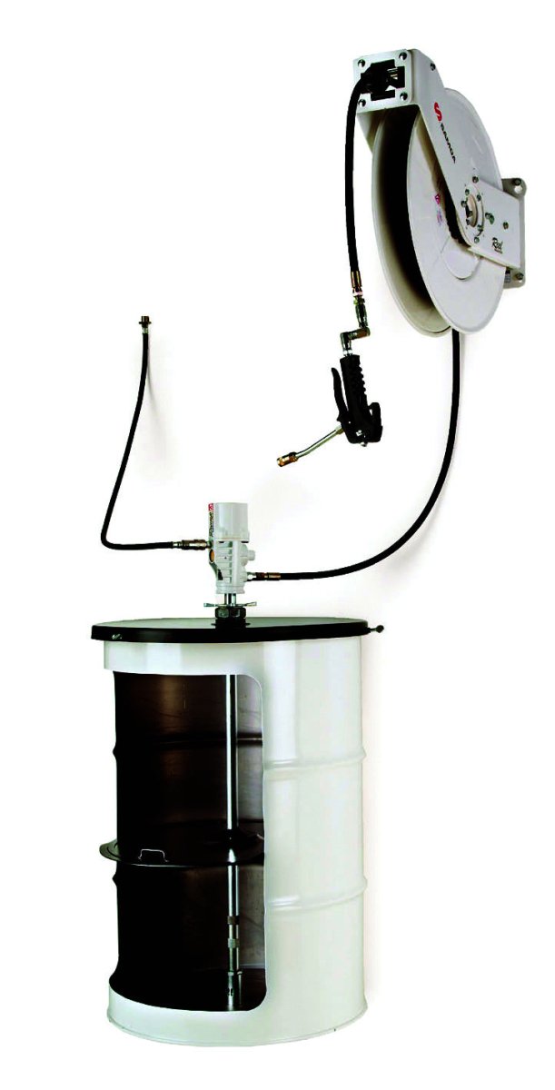 Alemlube Stationary Greasing System Kit Pump/Reel 453000 - AIMS Industrial Supplies