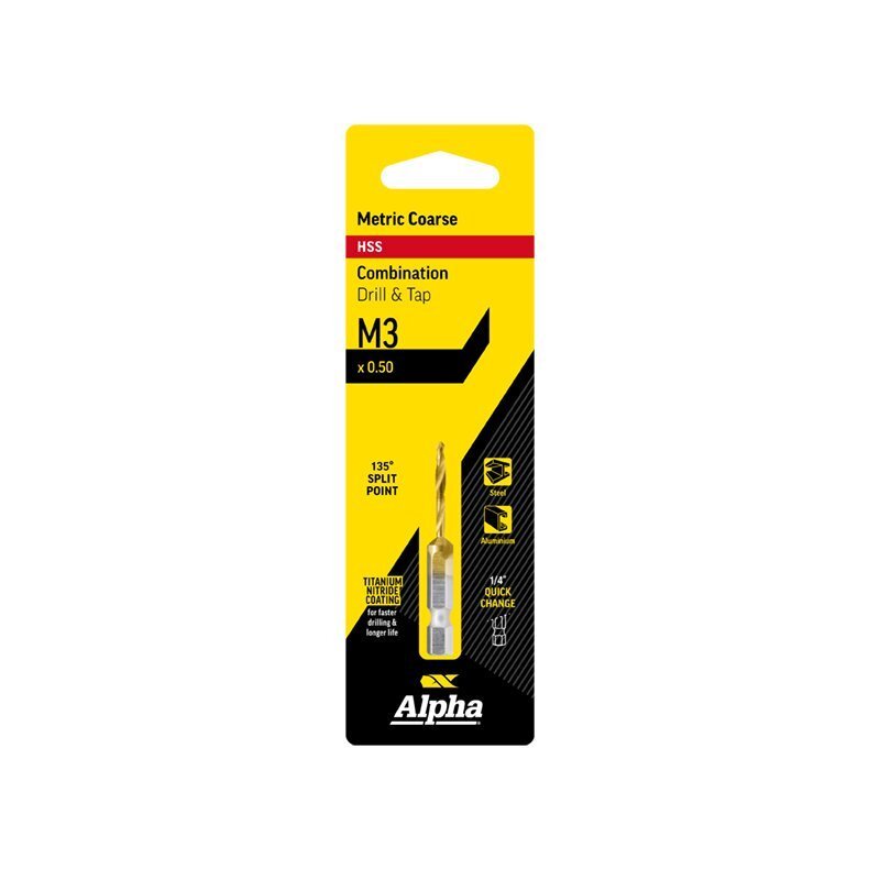 Alpha Combination Drill & Tap - Metric - AIMS Industrial Supplies