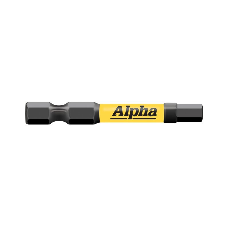 Alpha H5 x 50mm Hex Thundermax Impact Power Bit Wrapped Pack of 5