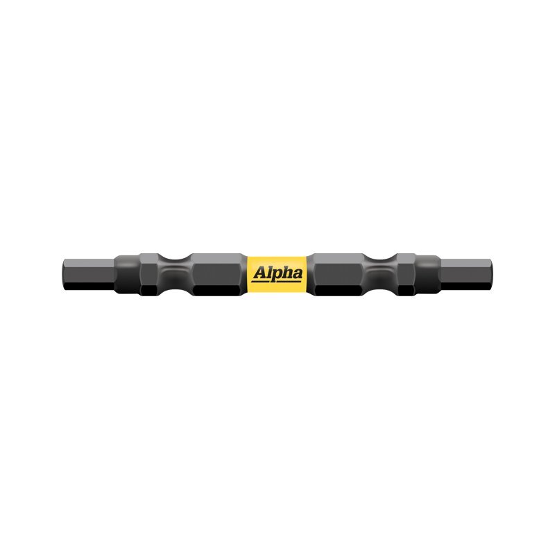 Alpha H5 x 65mm Hex Thundermax Impact Power Bit Double Ended Pack of 5 - AIMS Industrial Supplies