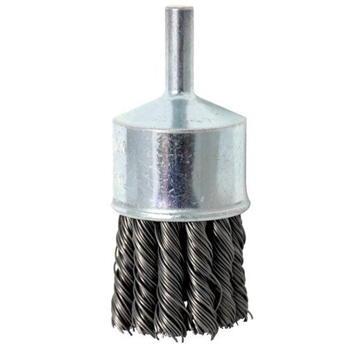 Alpha Knot Wire End Brush 30mm With 1/4" Mandrel Shank - GKWEB30